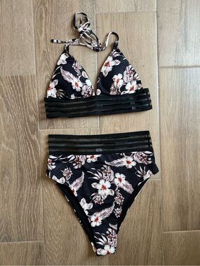 Floral High-Waist Bikini